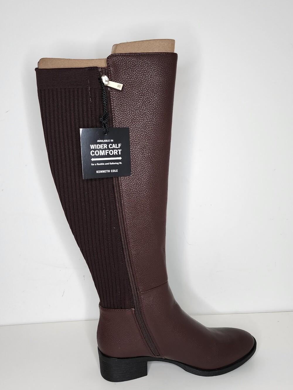 Kenneth Cole Levone Dark Brown Over-the-Knee Stretch-Back Boots Size 6 5